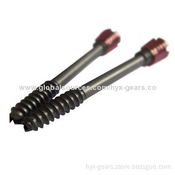 Machining titanium alloy lead-screw with different anodizing colored finishes
